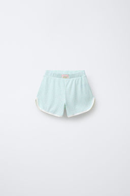 6-14 YEARS/ GINGHAM AND FLORAL T-SHIRT AND BERMUDA PYJAMAS - Zara фото 4