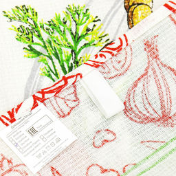 Полотенце вафельное 48х62см "Ассорти", хлопок 100%, 171гр/м2, комплект 3шт, "Домашняя мода" (Россия)