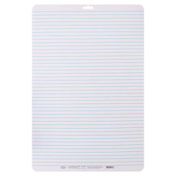 Доска маркерная A3 (49×33 см) Calligrata, двусторонняя: клетка/линейка, красная