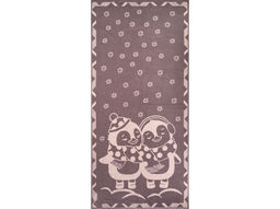 Полотенце махровое 6с102.411ж1 Пингвики(т.с.мальв1) 67х150см