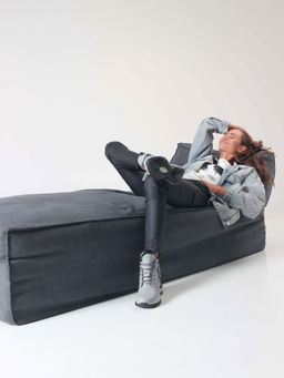 Ботинки 261.uno2bl. серый черный/Байка