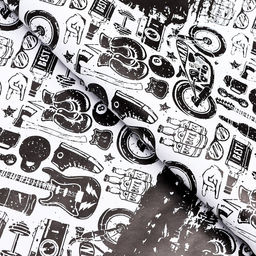 Цена за 10 шт. Бумага упаковочная, глянцевая Ты круче всех, двусторонняя, 50 х 70 см - UPAK LAND фото 4