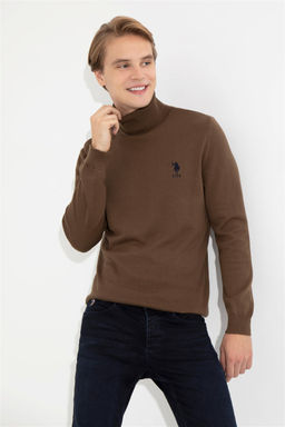 U. S. Polo Assn / Мужской базовый свитер кокосового цвета - U.s. polo assn фото 9