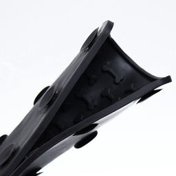 Коврик для лизания на присосках 18.518.5 см, TPE, чёрный - Пижон фото 6