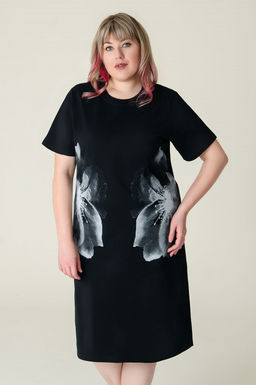 Арт. 4157 Туника женская 52-60 (5 шт) Цвет:черный