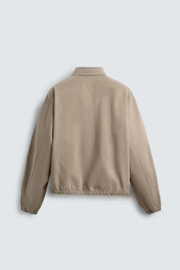 CAZADORA REGULAR FIT ALGOD?N LAVADO / Arena - Zara фото 8