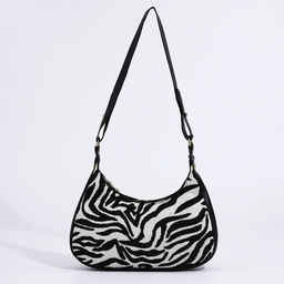 Сумка женская текстильная, 20х23х5.5 см, зебра - Nazamok фото 2