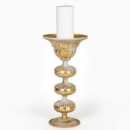 Подсвечник металл «Ярусы» для одной свечи 16×16×31 см