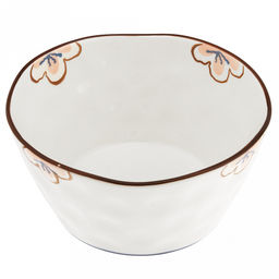 Ночная фиалка Салатник фарфоровый 1,1л, д17,5х8,7см, с деколью, волнистый край, отводка (Китай) - Домашняя мода фото 2