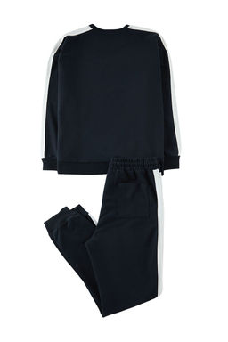 TRENDYOL MAN Lacivert Regular Fit Bask?l? Serit Detayl? Orme Pijama Tak?m? THMAW21PT0681 - Trendyolmilla фото 7