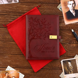 Родословная книга со встроенной флешкой 16 Gb «Книга всей семьи», 17.5×23 см.