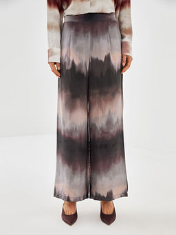 Beli Lastikli Desenli Kad?n Pantolon