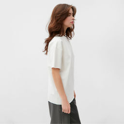 Футболка женская MINAKU OVERSIZE FIT, цвет экрю, размер 48