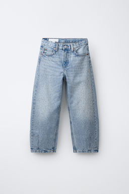 JEANS BARREL STRASS / Azul claro - Zara фото 3