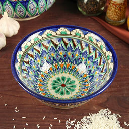 Бульонница узбекская Риштанская Керамика, 1 л, d=18 см, МИКС