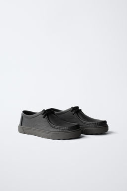 LEATHER SHOES WITH BINDING - Zara фото 11