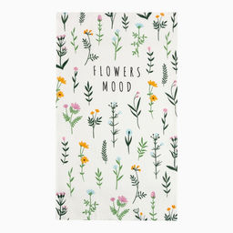 Набор полотенец кухонных «Доляна» Flowers mood, 35×60 см -2 шт., хлопок 100%, вафля 160 г/м²