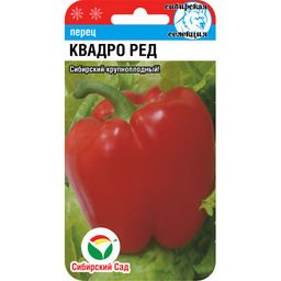 Перец сладкий Квадро ред 15шт. (Сибирский сад)