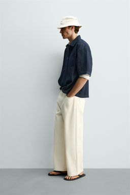 POLO DENIM RAYAS / Azul - Zara фото 4