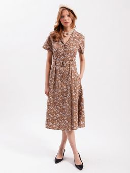 ВИДЕООБЗОР Платье  из 100% ХЛОПКА с V-образным вырезом - Tantino фото 3