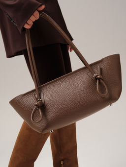 Кожаная сумка Linda DBR 31340 коричневый какао  фото 5