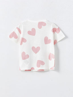 Bisiklet Yaka Minnie Mouse Bask?l? K?z ?ocuk Ti??rt