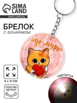 Цена за 2 шт. Брелок для ключей с фонариком Сияй ярче всех