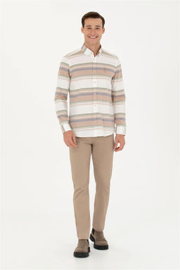 Мужская рубашка с длинным рукавом Stone - U.s. polo assn фото 4