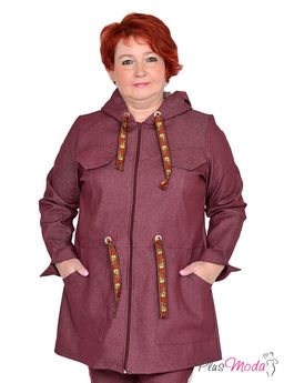 Парка Модель №1485 размеры 44-84 - Plusmoda фото 3