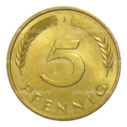 5 пфеннигов 1988 года J Германия