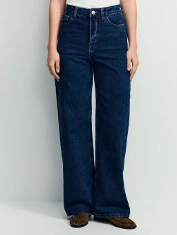 Джинсы wide leg с высокой посадкой / Zarina