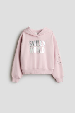 Sudadera con motivo estampado e interior cepillado