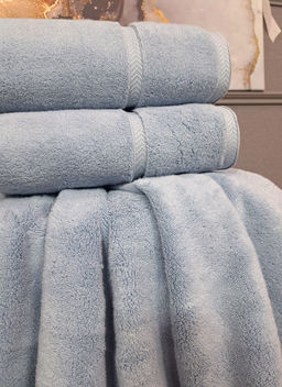 Полотенце Perla (деним платина) 50х90см