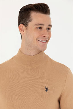 U. S. Polo Assn Мужской базовый свитер песочного меланжа - U.s. polo assn фото 9