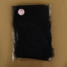 Цена за 2 шт. Кружево реснички, 75 мм × 9 ± 0,5 м, в бобине 3 шт по 3 м, цвет чёрный