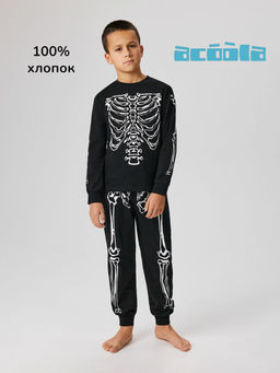 ACOOLA / Пижама детская для мальчиков Billi черный