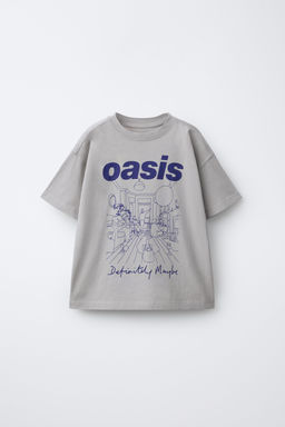 CAMISETA ESTAMPADO OASIS ® / Gris