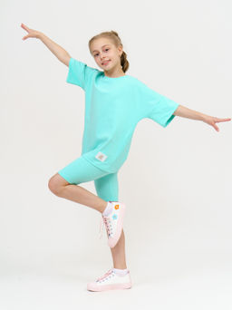 950Д Костюм с велосипедками "Бирюза"