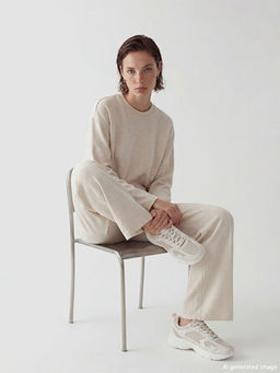 Bisiklet Yaka Kad?n Sweatshirt