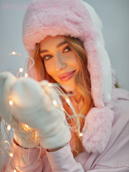 Норд кролик/песец Ушанка женская (56-58)