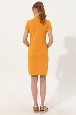 Женское желтое вязаное платье - U.s. polo assn фото 4