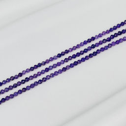 Бусины для украшений из Аметиста (96 бусин) 39 см