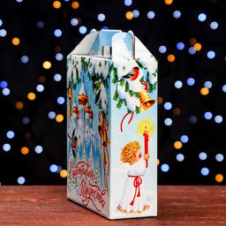 Цена за 5 шт. Подарочная коробка Рождество , 16,8 х 6,8 х 20,9 см - Simaland фото 8