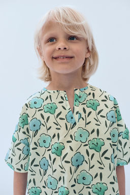 2-14 A?OS/ BLUSA ESTAMPADO FLORES LIMITED EDITION / Crudo medio - Zara фото 3