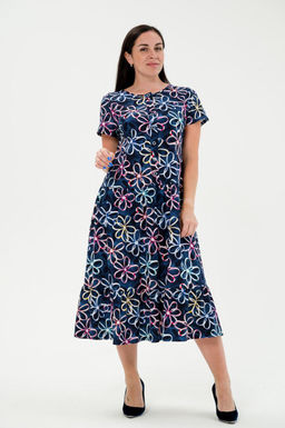 Платье женское из кулирки Кармелита лепесток - Амадэль фото 3