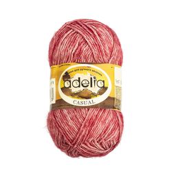 Пряжа ADELIA CASUAL 72% хлопок, 28% акрил 10 шт. х 50 г 130 м  6 м