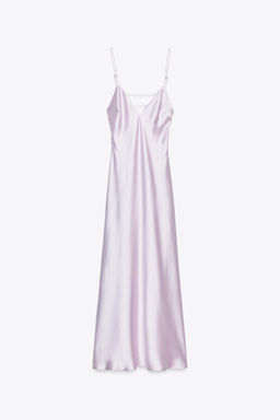SATIN MIDI DRESS - Zara фото 14