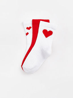 Desenli K?z ?ocuk Soket ?orap 3l? - Waikiki фото 2