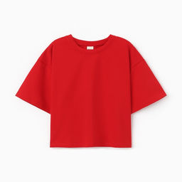 Футболка укороченная женская MINAKU OVERSIZE FIT, фуксия, размер 50