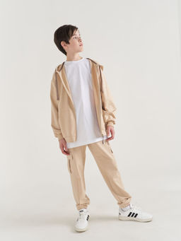 Джоггеры карго облегченные БЕЖ подростковые - Bungly фото 4